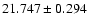 $21.747 \pm 0.294$