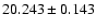 $20.243 \pm 0.143$