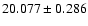 $20.077 \pm 0.286$