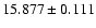$15.877 \pm 0.111$