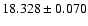 $18.328 \pm 0.070$
