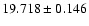 $19.718 \pm 0.146$