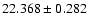 $22.368 \pm 0.282$