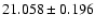 $21.058 \pm 0.196$