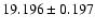 $19.196 \pm 0.197$