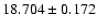 $18.704 \pm 0.172$