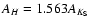 $A_H = 1.563 A_{K_{\rm S}}$