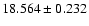 $18.564 \pm 0.232$