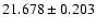 $21.678 \pm 0.203$