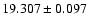 $19.307 \pm 0.097$