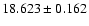 $18.623 \pm 0.162$