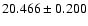 $20.466 \pm 0.200$