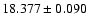 $18.377 \pm 0.090$