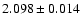 $2.098 \pm 0.014$