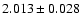 $2.013 \pm 0.028$