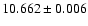 $10.662 \pm 0.006$
