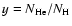 $y = N_{\rm He}/N_{\rm H}$