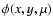 $\phi(x,y,\mu)$