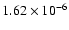 $1.62\times10^{-6}$