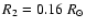 $R_2=0.16~R_{\odot}$