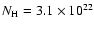 $N_{\rm H}=3.1\times10^{22}$