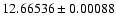 $12.66536\pm0.00088$
