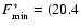 $F_{\min}^*= (20.4$