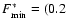 $F_{\min}^*= (0.2$