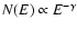 $N(E)\propto E^{-\gamma}$