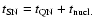 $t_{\rm SN} = t_{\rm QN} + t_{\rm nucl.}$