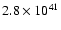 $2.8\times 10^{41}$