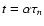$t= \alpha \tau_{n}$