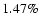 $1.47\%$