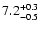 $\rm 7.2^{+0.3}_{-0.5}$