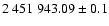 $2~451~943.09\pm 0.1$