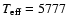 $T_{\rm eff} = 5777$