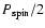 $P_{\rm spin}/2$