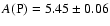 $A\rm (P) =5.45\pm 0.06$