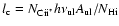 $l_{\rm c}=N_{\rm C {\sc ii}^*}h\nu_{\rm ul}A_{\rm ul}/N_{\rm
H {\sc i}}$