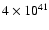 $4\times10^{41}$