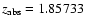 $z_{\rm abs}=1.85733$
