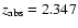 $z_{\rm abs}=2.347$