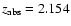 $z_{\rm abs}=2.154$