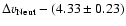 $\Delta v_{\rm Neut}-(4.33\pm0.23)$