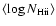$\langle{\rm log}\,N_{\rm H {\sc ii}}\rangle$