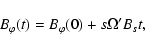 \begin{displaymath}B_{\varphi}(t) = B_{\varphi}(0) + s \Omega' B_{s} t,
\end{displaymath}