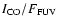 $I_{\rm CO}/F_{\rm FUV}$