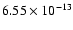 $6.55\times 10^{-13}$