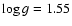 $\log g = 1.55$