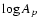 $\log{A_p}$